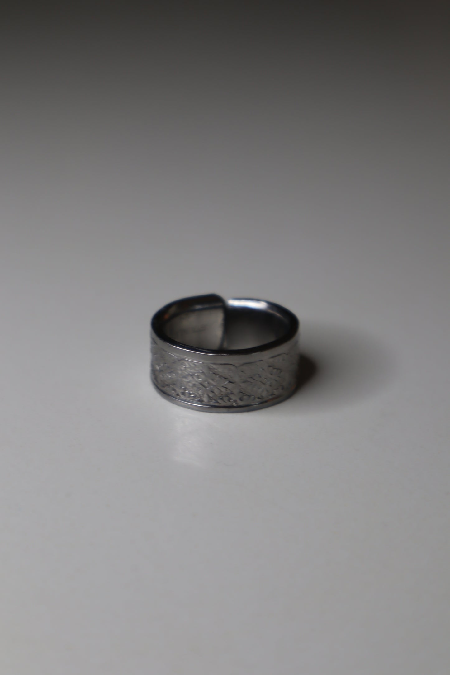 “Verdant” Stainless Steel Spoon Ring