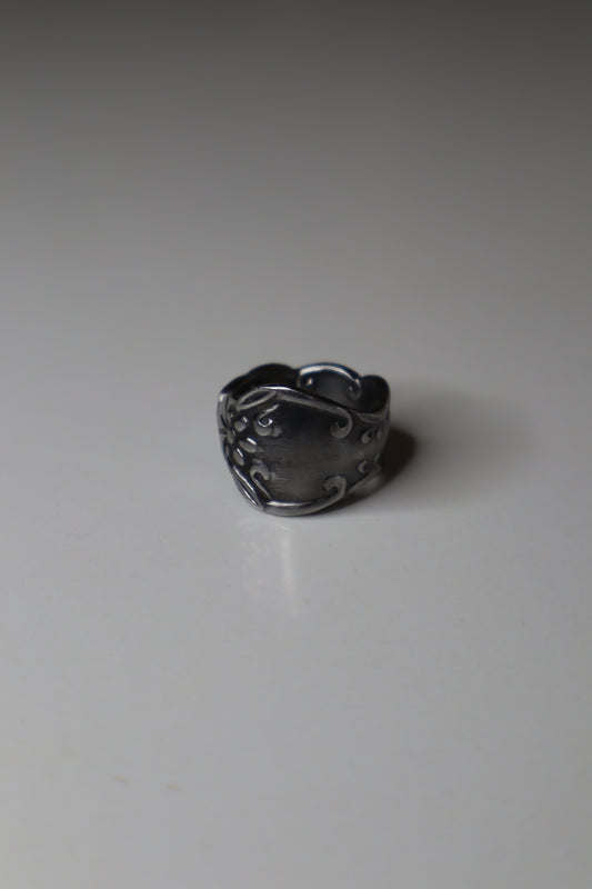 wave stainless steel spoon ring